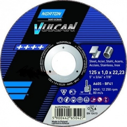 Отрезной диск Norton Vulcan A30S T41 230x2.0x22.23
